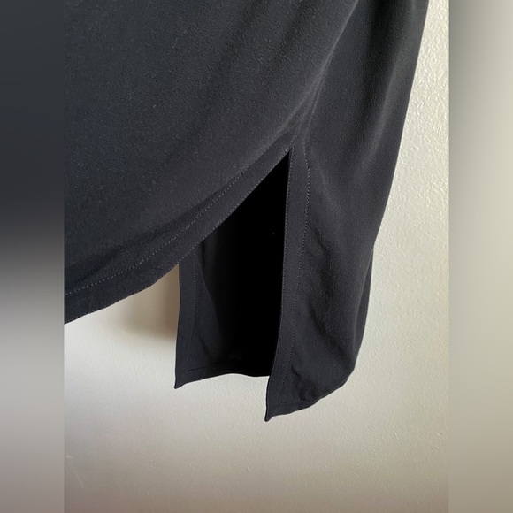 Helmut Lang Black Sleeveless Shift Midi Dress Minimalist Quiet Luxury Designer - Picture 9 of 10